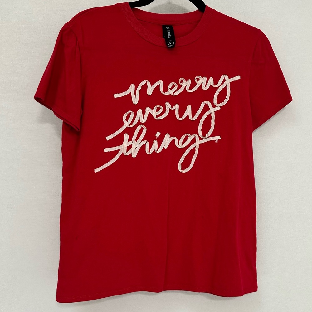 Agnes & Dora Merry Everything Holiday Tee - S